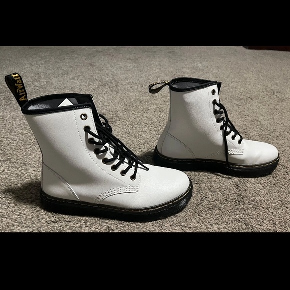 Dr. Martens Shoes - White women’s Zavala Combat Boot